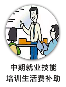 中期就业技能培训生活费补助